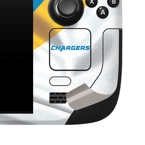 NFL Los Angeles Chargers Steam Deck Handheld Gaming Computer Skin